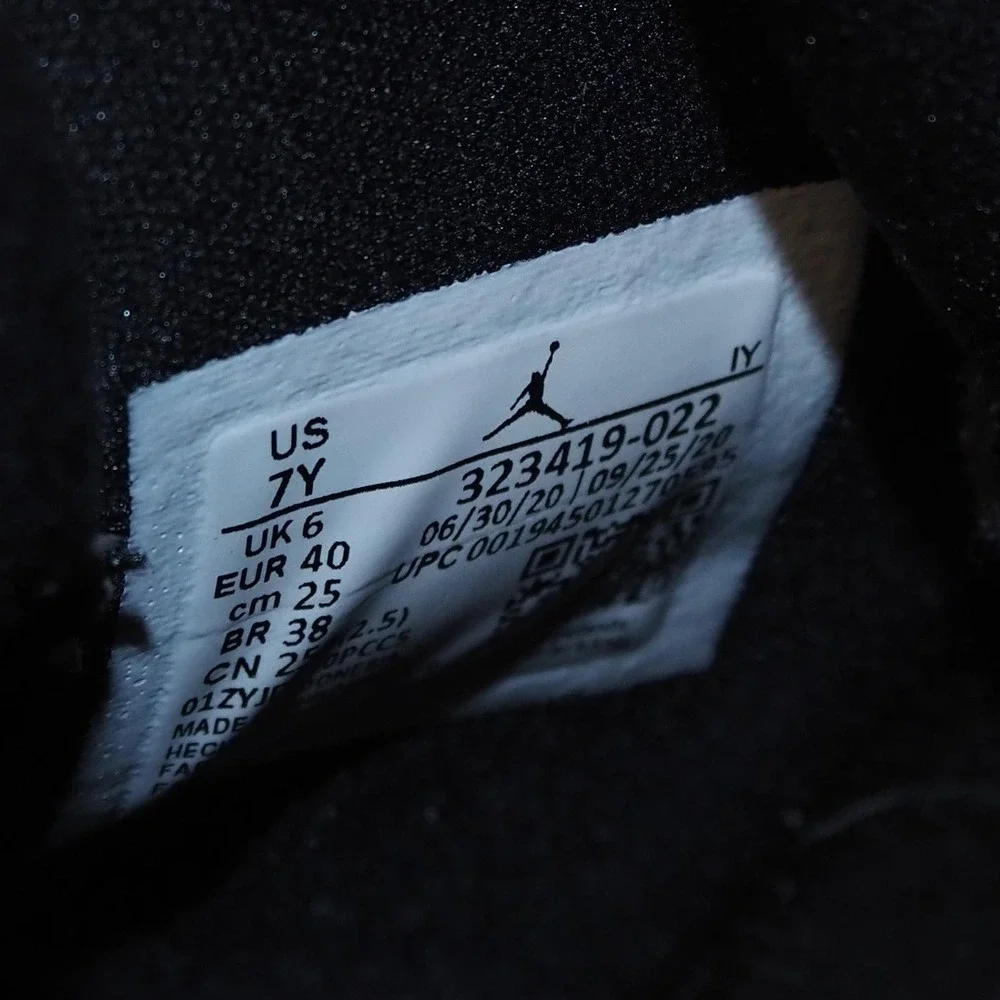 Air Jordan 6 Rings GS Light Graphite Youth 7 Womens 8.5 Basketball 323419-022